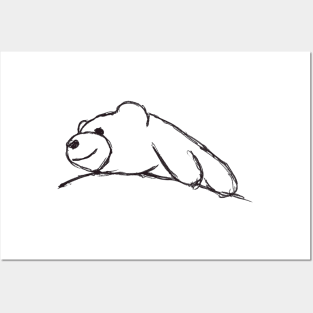 Smiley Bear Climbing Posters and Art